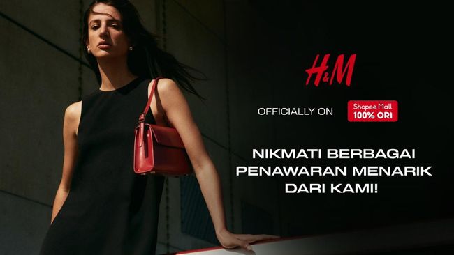 Resmi Hadir di Shopee Mall, H&M Tebar Berbagai Promo Menarik
